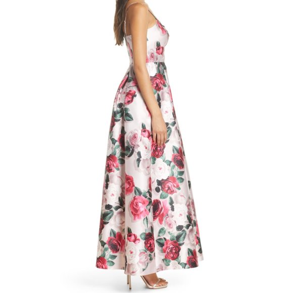 Eliza J - Floral Mikado Ballgown - Picture 3 of 6